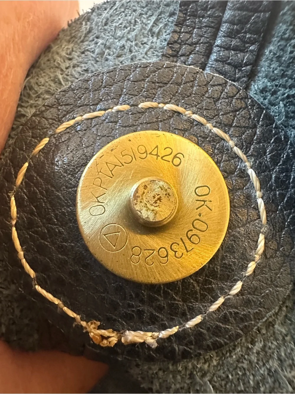 Mulberry Black Leather Hobo Bag with Brass Button